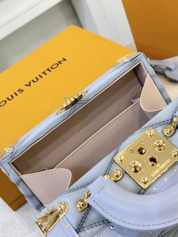 Louis Vuitton LV Petite Valise Light Blue Replica Bags 22.5x17 (2)