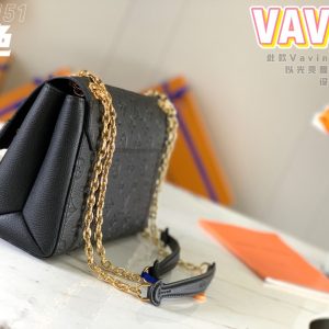 Louis Vuitton LV Vavin Monogram Cowhide Black Replica Bags Size 25x18x10cm (2)