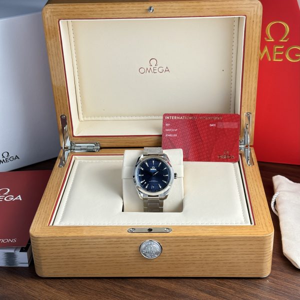 Omega Seamaster Aqua Terra Blue Dial Best Replica VS Factory 41mm (2)