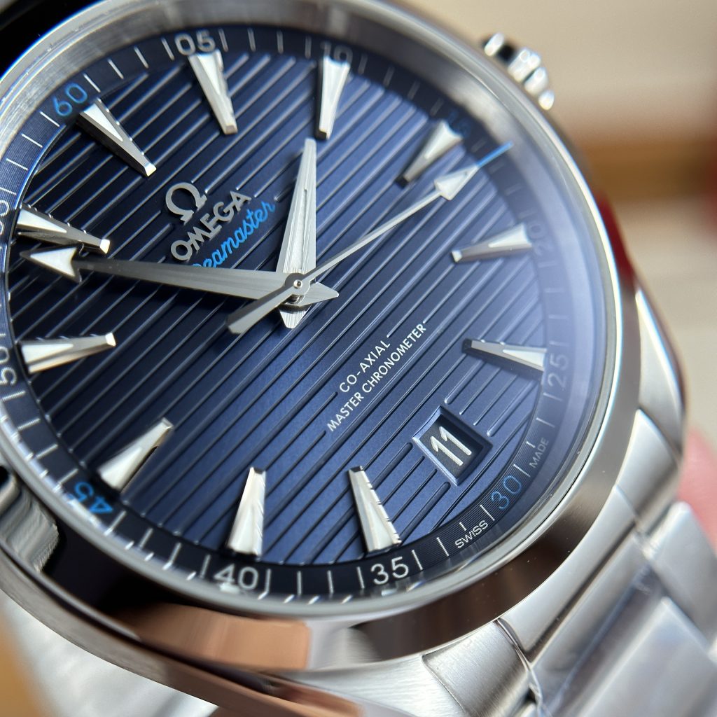 Omega Seamaster Aqua Terra Blue Dial Best Replica VS Factory 41mm (2)