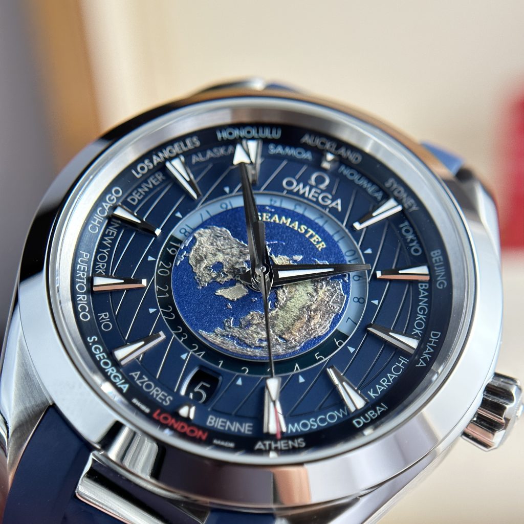 Omega Seamaster Aqua Terra Worldtimer Automatic Chronometer Best Replica 43mm (1)