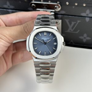 Patek Philippe Nautilus 5811 Replica Watches Blue Dial Metal Wire 3K Factory 41mm (1)