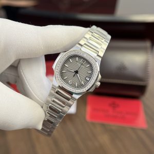 Patek Philippe Replica Watches Nautilus 7010 Gray Dial 32mm (1)