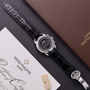 Patek Phillipe Perpetal Calendar 5270 Replica Watches Black Leather Cord 41mm (2)