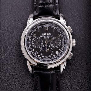 Patek Phillipe Perpetal Calendar 5270 Replica Watches Black Leather Cord 41mm (2)