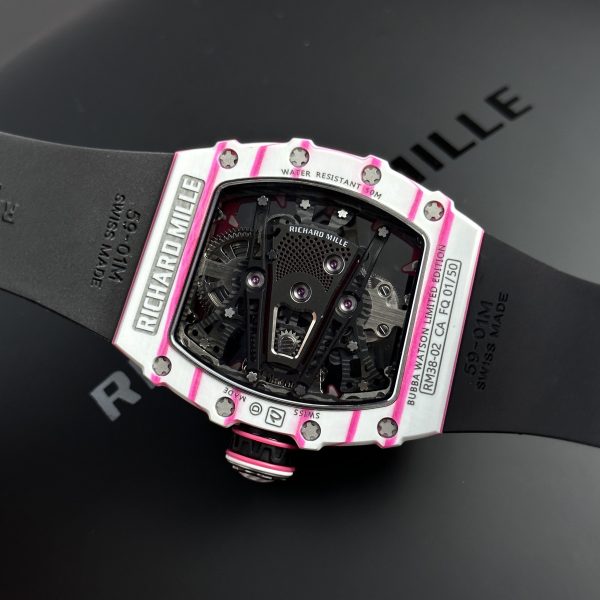 Richard Mille Best Replica RM38-02 Bubba Watson Tourbillon Carbon Quartz TPT 44mm (1)