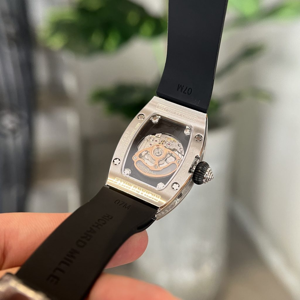 Richard Mille RM007 Diamonds Black Color Replica Watch Women 36mm