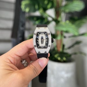 Richard Mille RM007 Diamonds Black Color Replica Watch Women 36mm