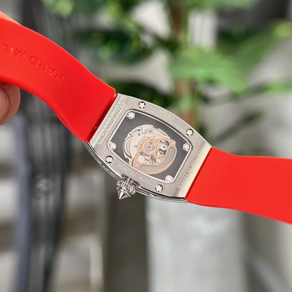 Richard Mille RM007 Diamonds Red Color Replica Watch Women 36mm