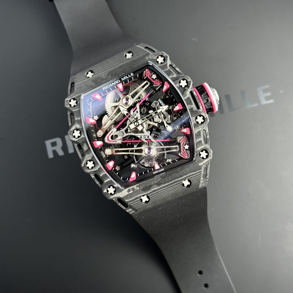 Richard Mille RM38-02 Bubba Watson Tourbillon Carbon Quartz TPT Best Replica 44mm (2)