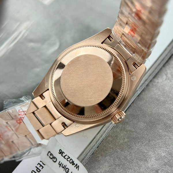 Rolex DateJust Best Replica Watch Custom 18K Rose Gold Diamond Moissanite 31mm (1)