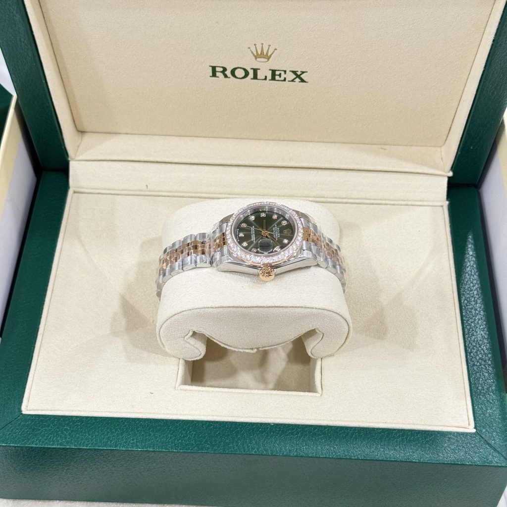 Rolex DateJust Bezel Diamond Moissanite Replica Watch Womens 28mm (2)
