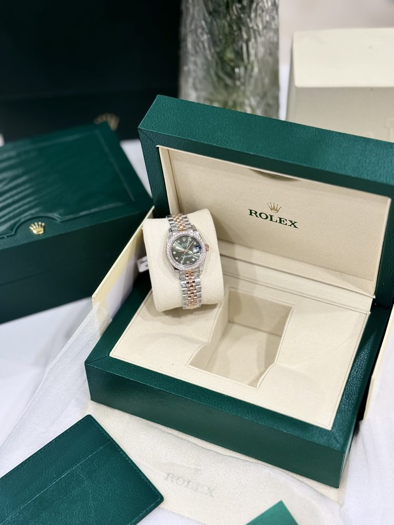 Rolex DateJust Bezel Diamond Moissanite Replica Watch Womens 28mm (2)