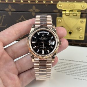 Rolex Day-Date 228235 Best Replica Watch Lava Dial 185 grams QF Factory 40mm (1)