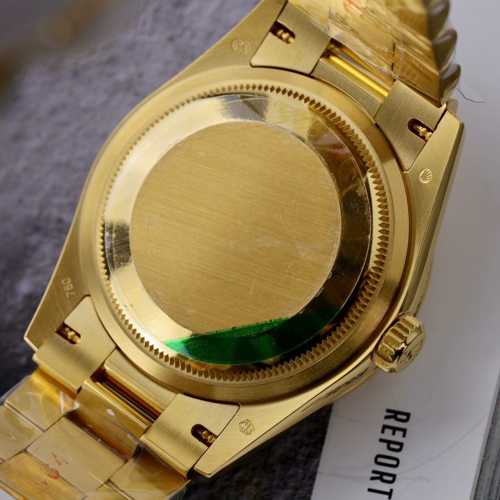 Rolex Day-Date Gold Wrapped Green Dial Best Replica GMF (2)