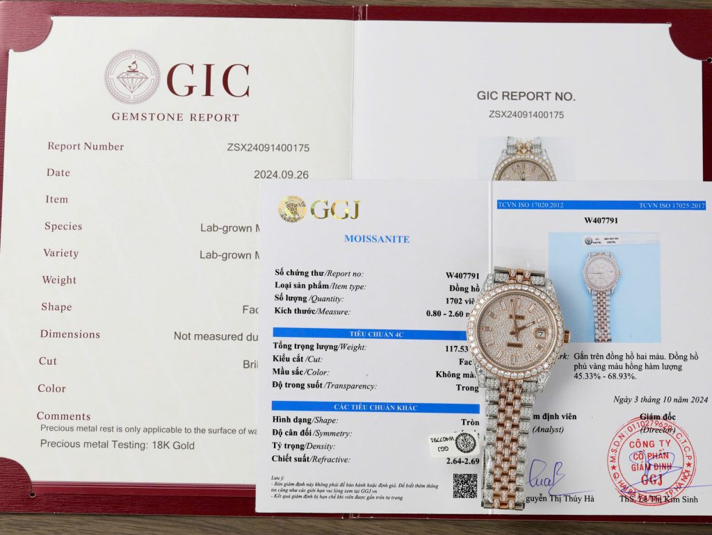 Rolex Iced Out DateJust Demi Custom Full Moissanite Diamonds Hong Kong 41mm (2)