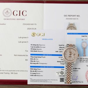 Rolex Iced Out DateJust Demi Custom Full Moissanite Diamonds Hong Kong 41mm (2)