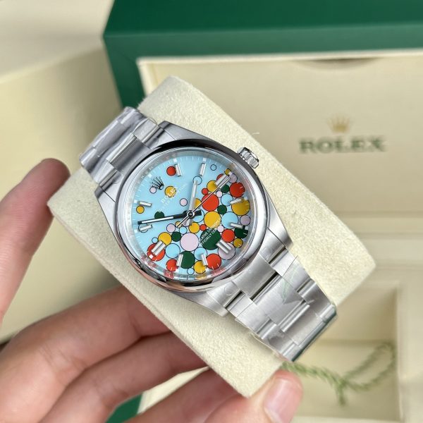 Rolex Oyster Perpetual 126000 Ice Blue Celebration Dial Clean Factory 36mm (15)