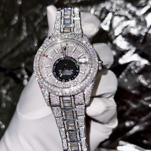 Rolex Sky Dweller Custom Full Moissanite Diamonds Hong Kong 42mm (3)