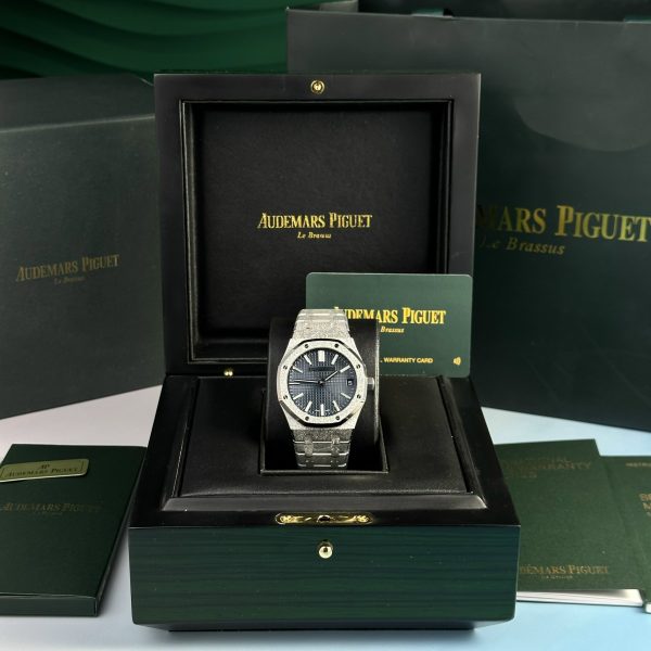 Audemars Piguet Royal Oak 15500ST Frosted Gold Blue Dial APS Factory (6)