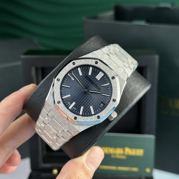 Audemars Piguet Royal Oak 15500ST Frosted Gold Blue Dial APS Factory (6)