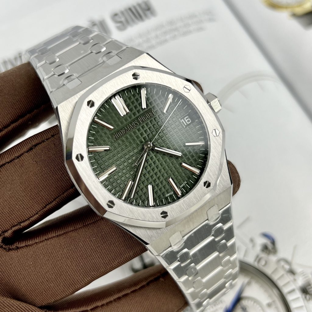 Audemars Piguet Royal Oak 15510ST Green Dial Best Replica 41mm (3)