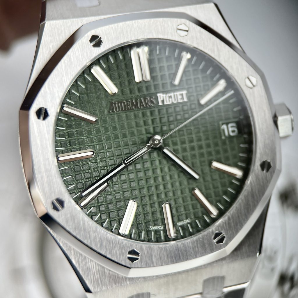 Audemars Piguet Royal Oak 15510ST Green Dial Best Replica 41mm (3)