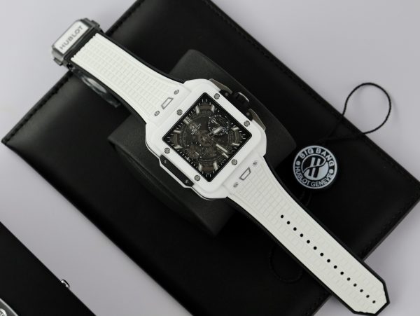 Hublot Square Bang Unico White Ceramic Best Replica BBF Factory (10)