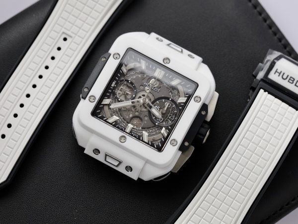 Hublot Square Bang Unico White Ceramic Best Replica BBF Factory (10)