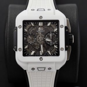 Hublot Square Bang Unico White Ceramic Best Replica BBF Factory (10)