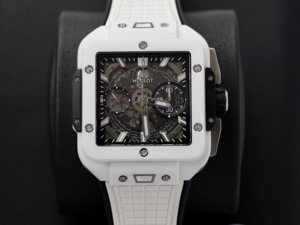 Hublot Square Bang Unico White Ceramic Best Replica BBF Factory (10)