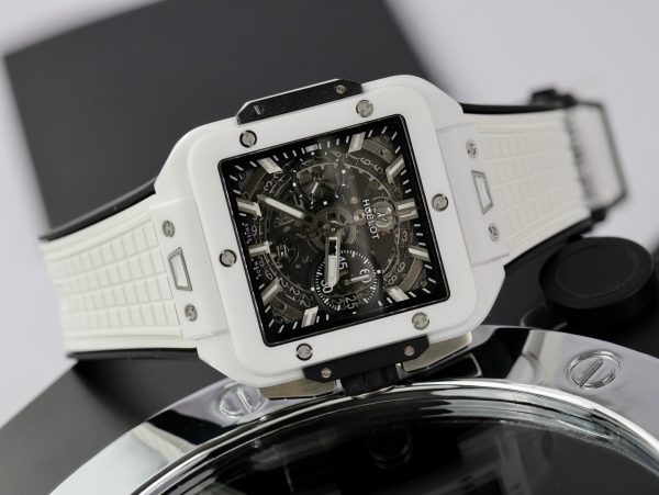 Hublot Square Bang Unico White Ceramic Best Replica BBF Factory (10)