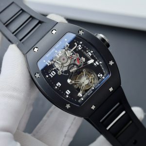 Richard Mille RM001 Tourbillon Black Ceramic Best Replica Watch 42mm (10)