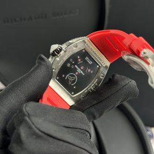 Richard Mille RM51-02 Replica Watches Red Rubber Strap 40mm (1)