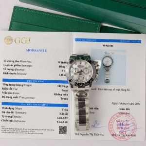 Rolex Cosmograph Daytona 116500LN Mother Of Pearl Dial Customs Moissanite 40mm (11)