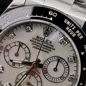 Rolex Cosmograph Daytona 116500LN Mother Of Pearl Dial Customs Moissanite 40mm (11)