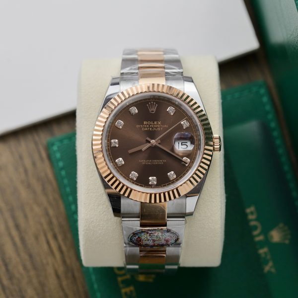 Rolex DateJust 126331 Chocolate Dial Oyster Strap Best Replica 41mm (3)