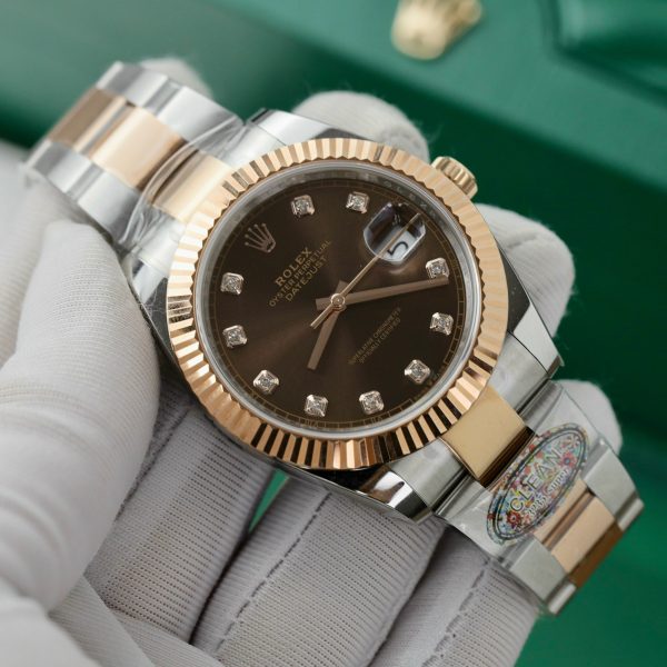 Rolex DateJust 126331 Chocolate Dial Oyster Strap Best Replica 41mm (3)