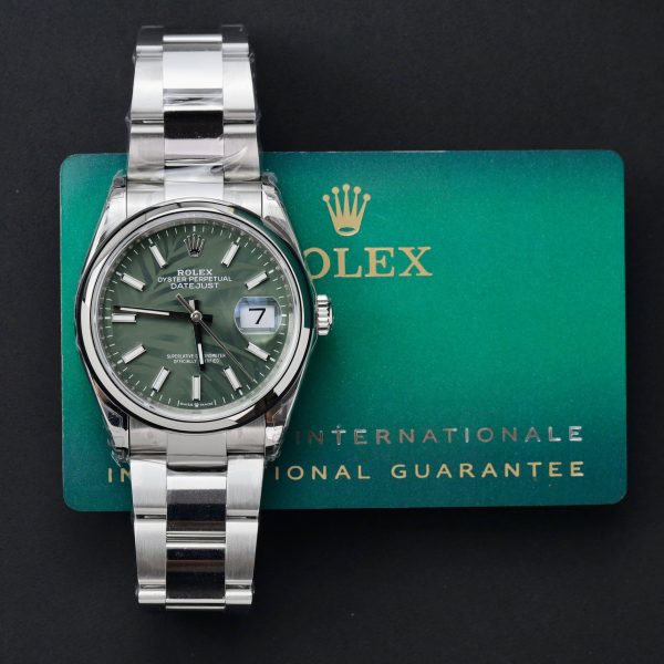 Rolex DateJust Best Replica Oyster Strap Green Dial VS Factory 36mm (1)