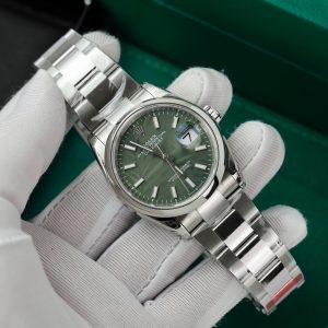 Rolex DateJust Best Replica Oyster Strap Green Dial VS Factory 36mm (1)