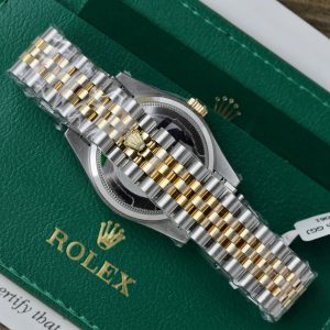 Rolex DateJust Gold Wrapped Customs Bezel Moissanite GM Factory 31mm (1)