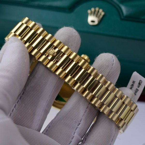 Rolex Day-Date 128238 Turquoise Dial 18K Gold Wrapped Best Replica (12)