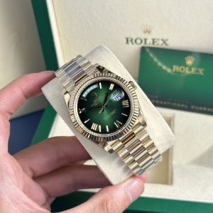 Rolex Day-Date 228238-0069 Ombre Green Dial Best Replica 184 Gram QF Factory 40mm (13)