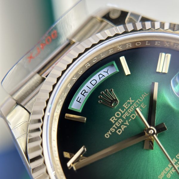 Rolex Day-Date 228238-0069 Ombre Green Dial Best Replica 184 Gram QF Factory 40mm (13)