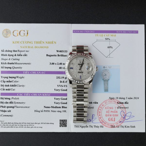 Rolex Day-Date 228396TBR Customs Platinum & Natural Diamonds 40mm (2)