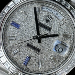 Rolex Day-Date 228396TBR Customs Platinum & Natural Diamonds 40mm (2)