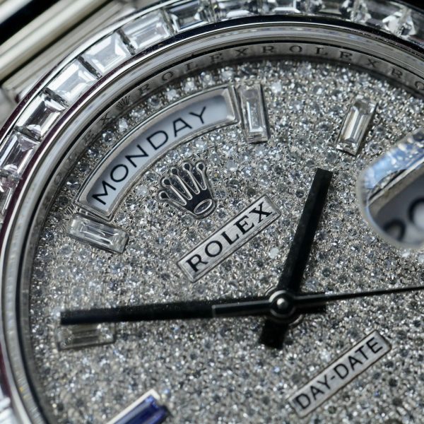 Rolex Day-Date 228396TBR Customs Platinum & Natural Diamonds 40mm (2)