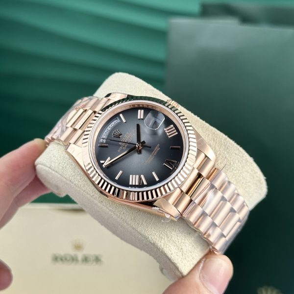 Rolex Day-Date Everose Gold 228235 Slate Ombre QF Factory 188 Grams 40mm (11)