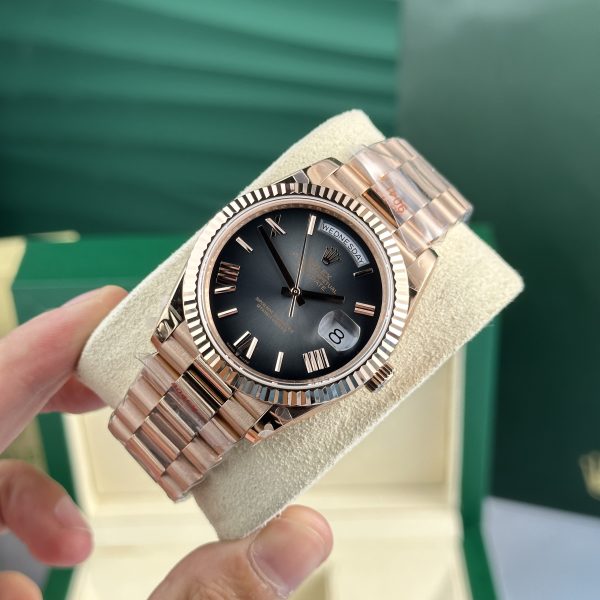 Rolex Day-Date Everose Gold 228235 Slate Ombre QF Factory 188 Grams 40mm (11)