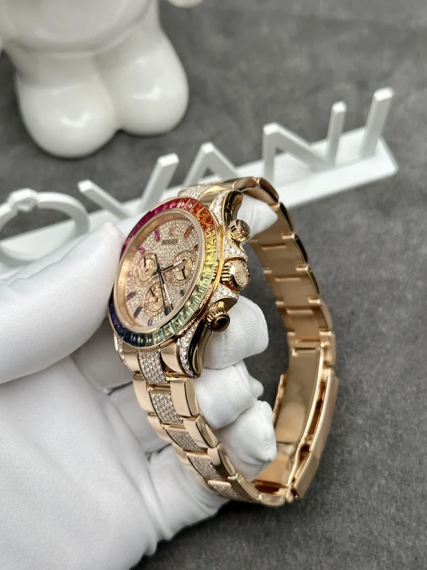 Rolex Daytona Rainbow 116595RBOW Real Gold 18K Diamonds & Gemstones 40mm (1)